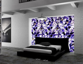Transmittance Simeprecious Amethyst Backlit Wall Panle