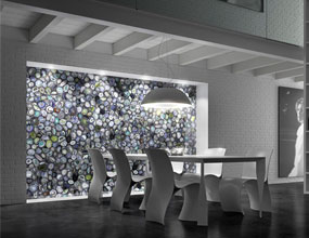 Luxury Interior Green Agate Backlit Wall Panel