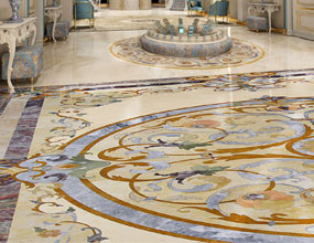 residential_marble_waterjet floor