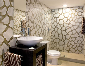 Irregular Glass Crystal Design For Shower Wall Decor