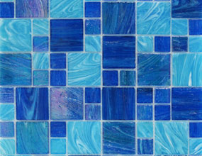 Blue Glass Mosaic Tile
