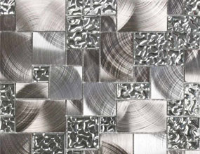 Venetian Glass And Metal Mosaic Tile