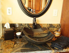 Magma Black Granite Traditional-Bathroom vanitytop