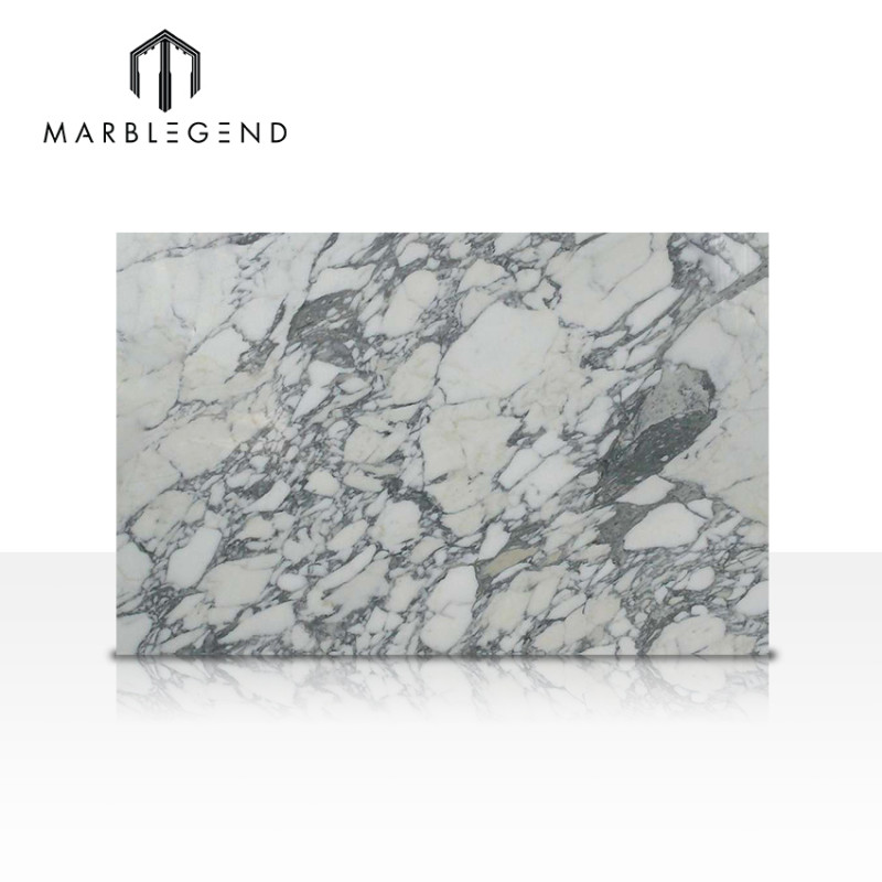 Italy Arabescato white Marble Slabs with light grey veins