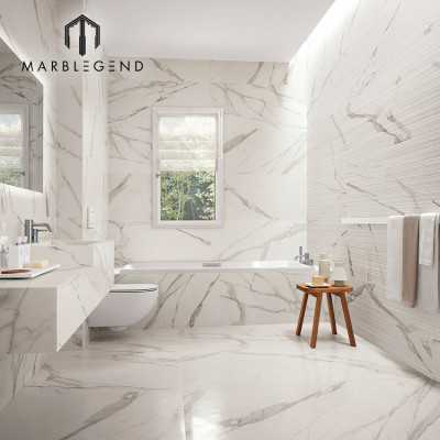 Luxury Decoration Material Classical Carrara White Marble for Interior Villa