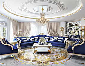 Livingroom Marble Waterjet Floor