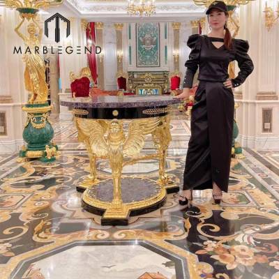 manufacturer custom marble medallion floor 丨wall  tile design for villa decor