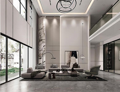 brass handrail staircase