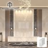Turnkey Hotel Solution with 18mm Premium Milano White Marble Slabs for Wall & Flooring