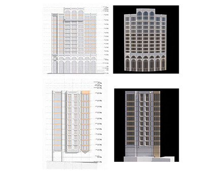 Limestone facade Curtain wall System