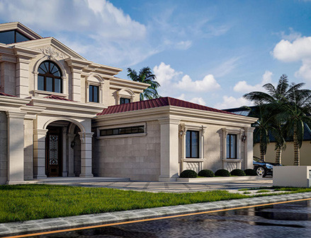 Limestone facade Curtain wall Design