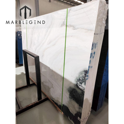 Luxury High-quality Milano White Marble Slab Natural Stone for Villa living room hotel lobby wall cladding flooring public buildings decoration